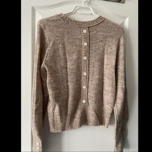 New Abercrombie and Fitch Button Back Sweater NWOT